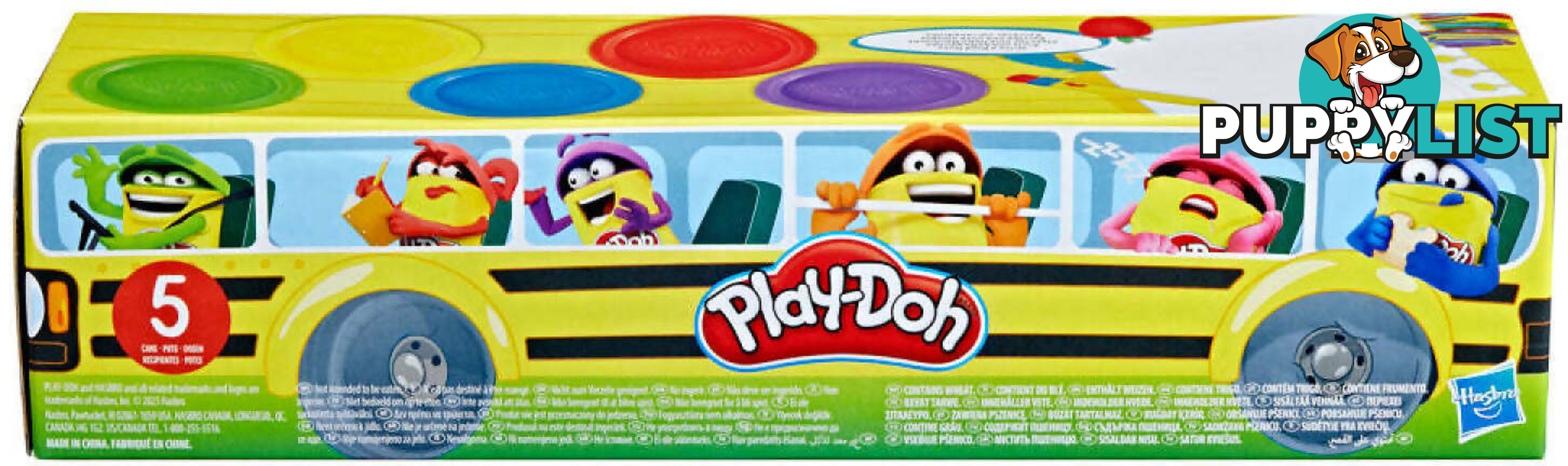 Play-doh - School Bus Back To School 5 Pack - Hbf7368as01 - 195166218601