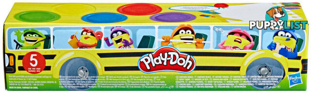 Play-doh - School Bus Back To School 5 Pack - Hbf7368as01 - 195166218601