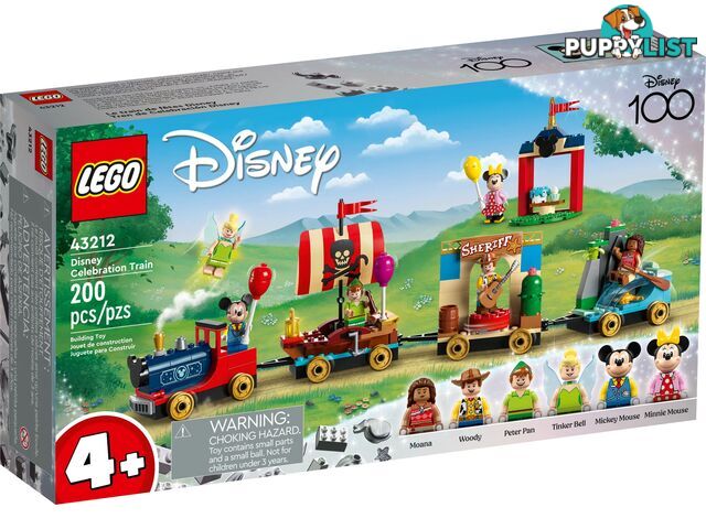 LEGO 43212 Disney Celebration Trainâ€‹ - Disney 4+ - 5702017424798