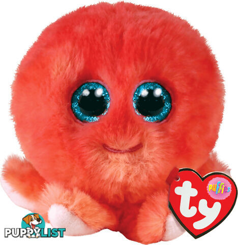 Ty Beanie Boos Balls - Sheldon Coral Octopus - Puffies - Bg42527 - 008421425273