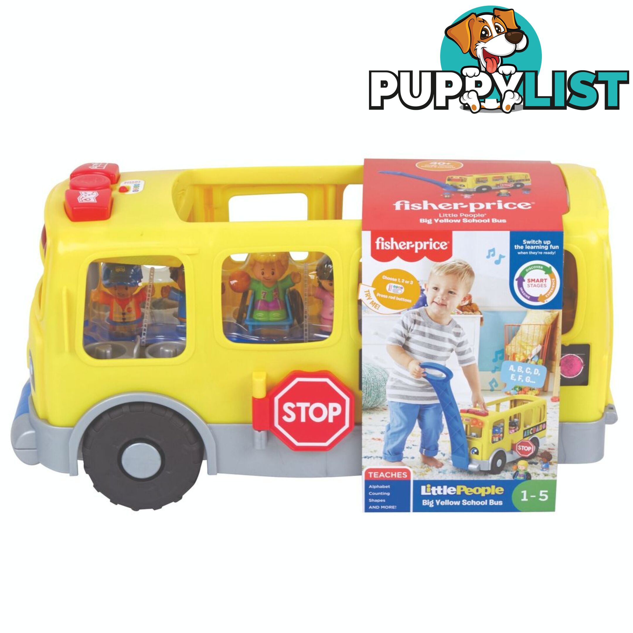 Fisher-Price Little People Yellow School Bus Maglt75 - 887961849387