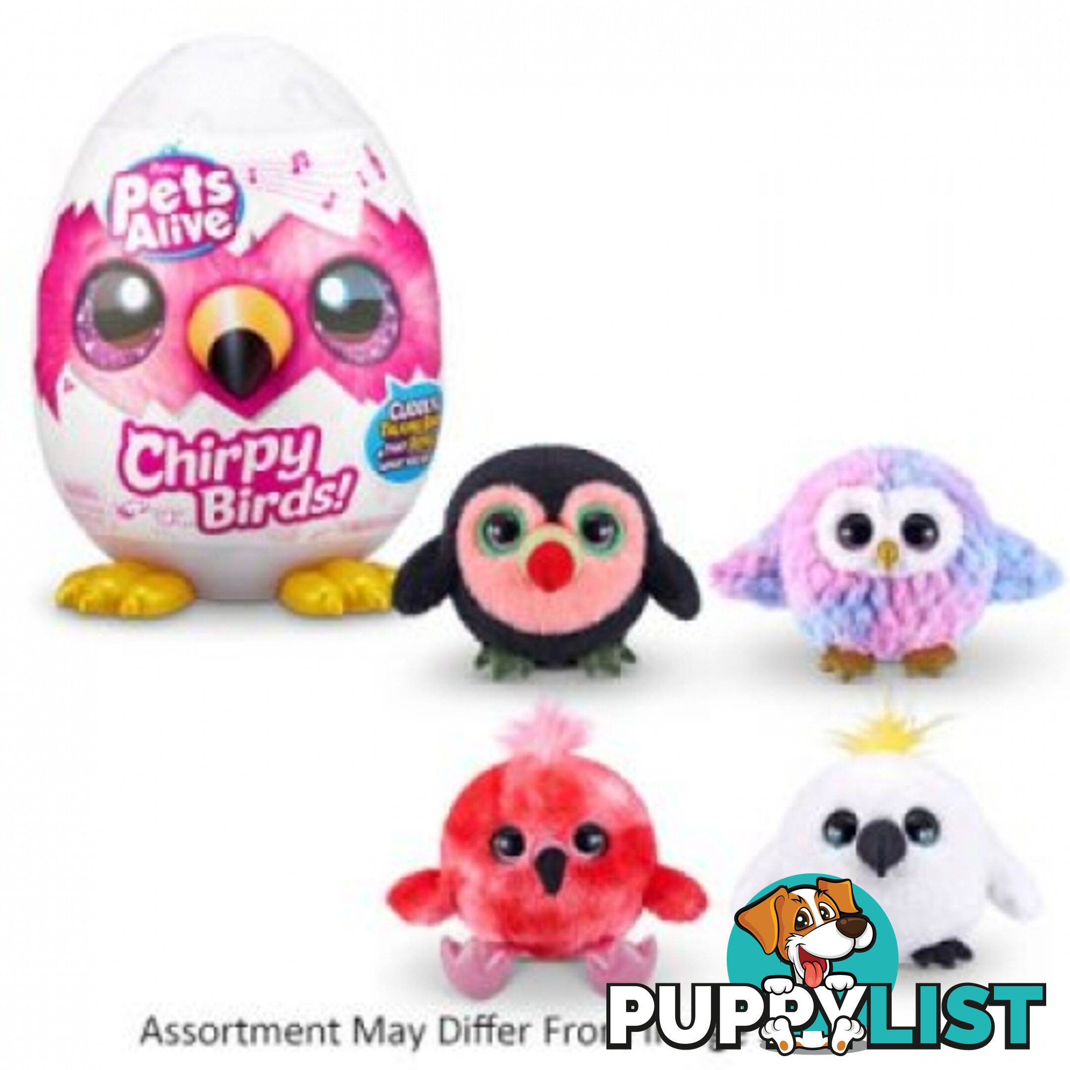 Zuru - Pet's Alive Chirpy Birds Assorted - Zuru - Azazt9537 - 193052043085