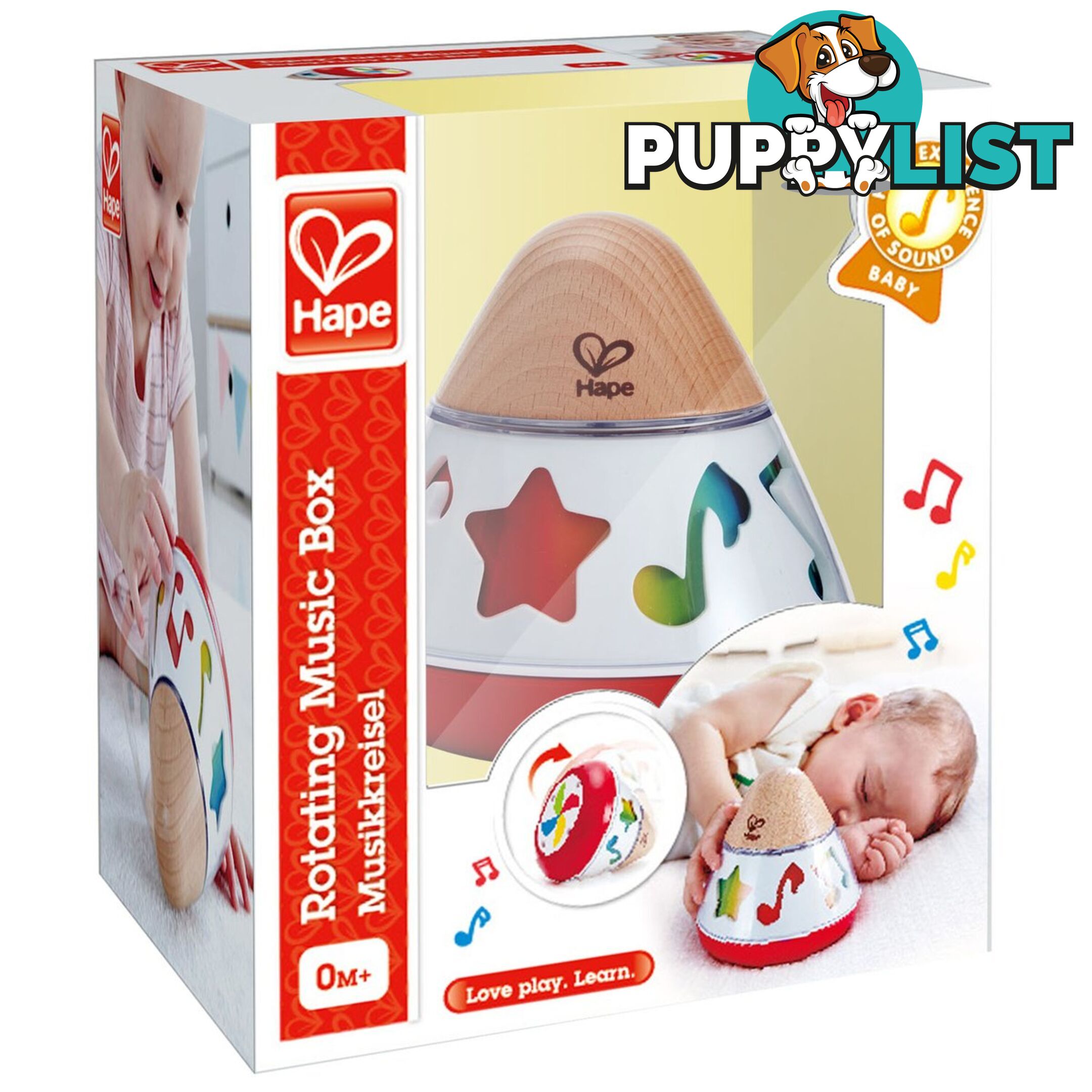 Hape -  Rotating Music Box Infant Music Toy Ughe0332 - 6943478017719