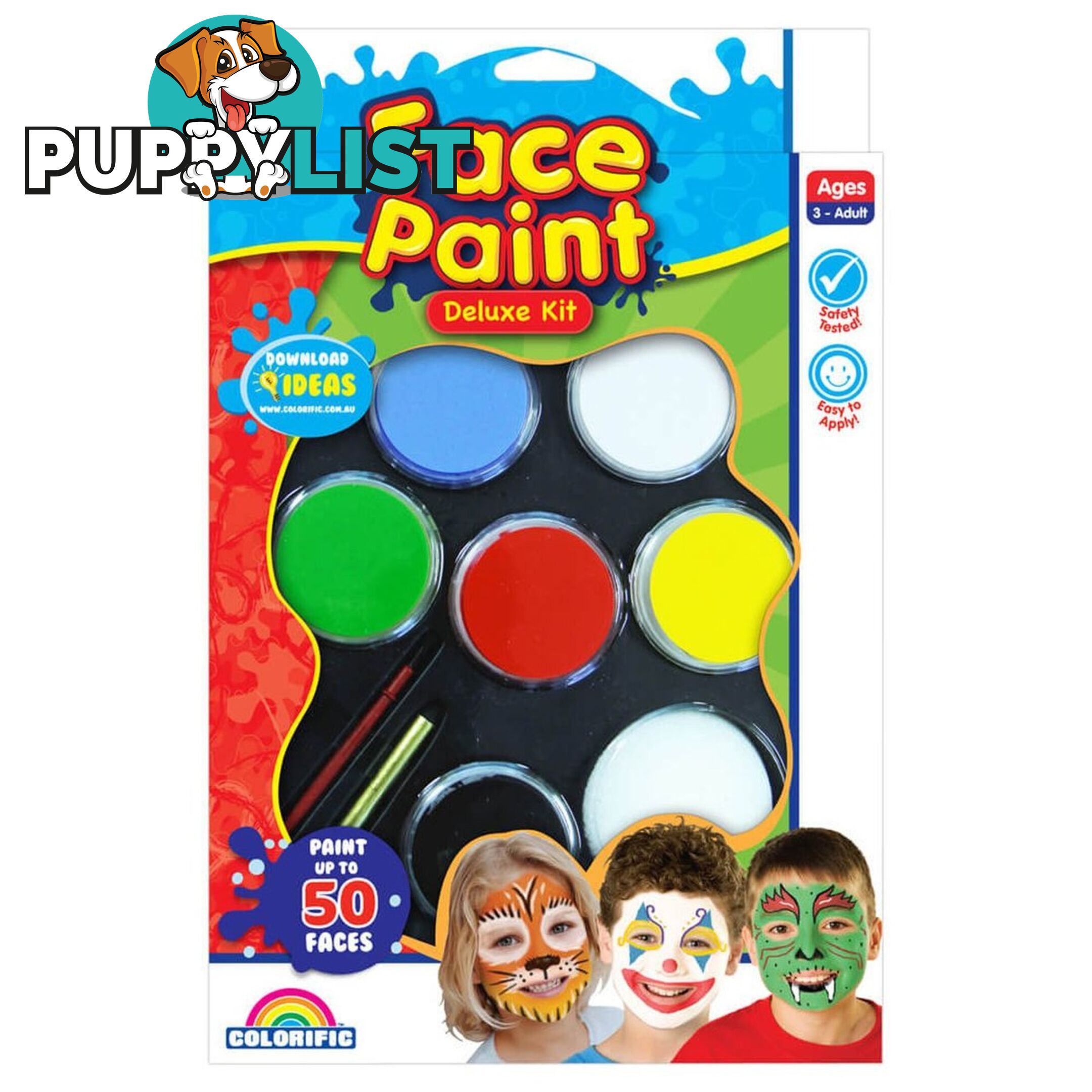 Colorific Face Paint Deluxe Kit Cf100102 - 9314812100102