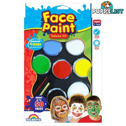 Colorific Face Paint Deluxe Kit Cf100102 - 9314812100102