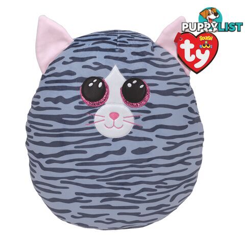 Ty Squish-a-boos - Kiki - Grey Striped Cat 25cm 39290 - 008421392902