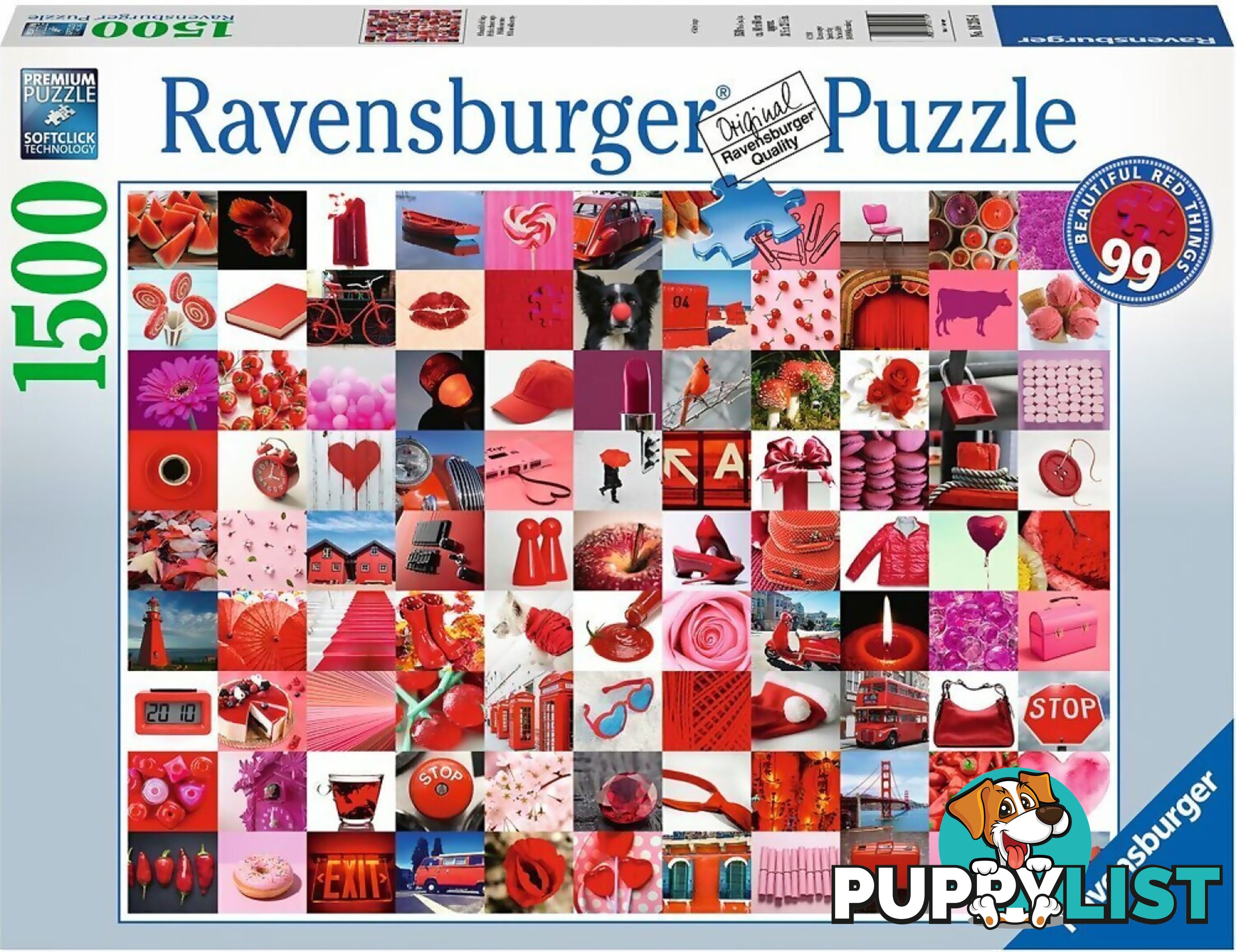 Ravensburger - 99 Beautiful Red Things Jigsaw Puzzle 1500pc - Mdrb16215 - 4005556162154