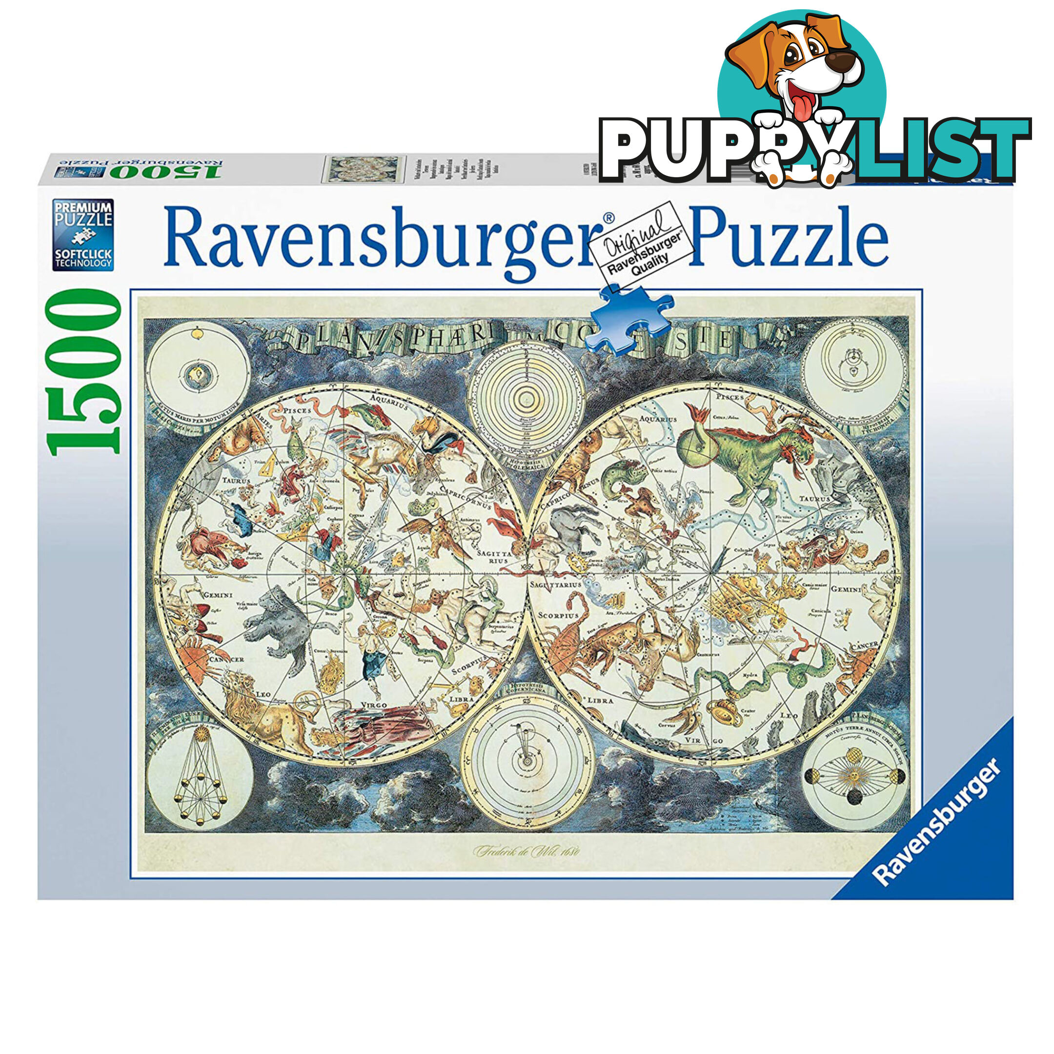 Ravensburger - World Map Of Fantastic Beasts Jigsaw Puzzle 1500pc - Mdrb16003 - 4005556160037