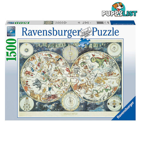 Ravensburger - World Map Of Fantastic Beasts Jigsaw Puzzle 1500pc - Mdrb16003 - 4005556160037