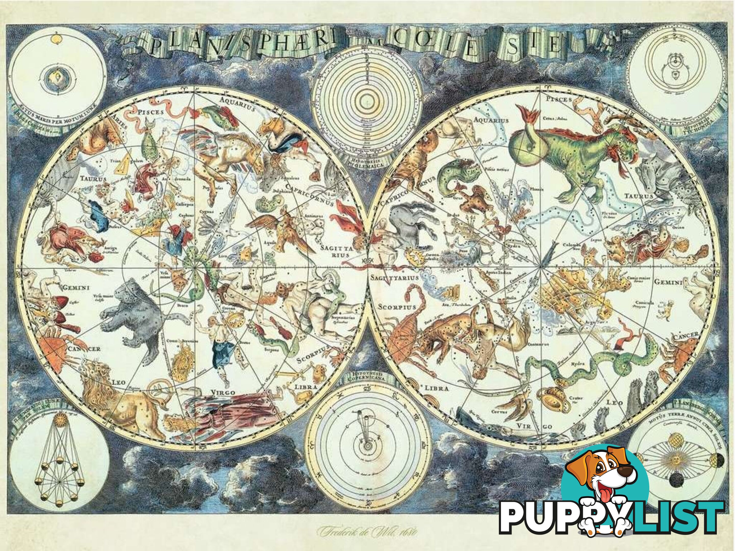 Ravensburger - World Map Of Fantastic Beasts Jigsaw Puzzle 1500pc - Mdrb16003 - 4005556160037