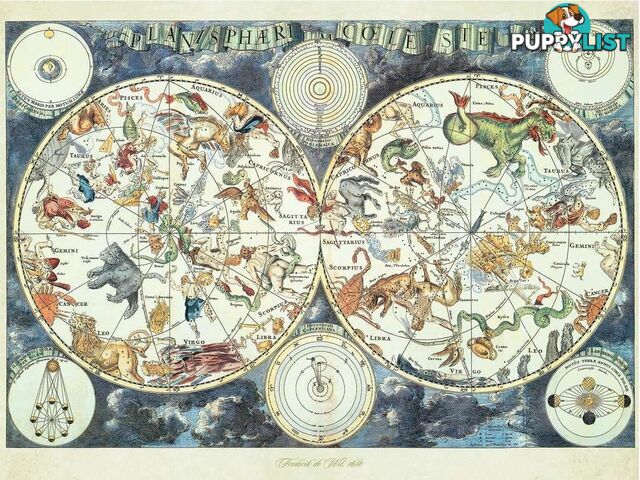 Ravensburger - World Map Of Fantastic Beasts Jigsaw Puzzle 1500pc - Mdrb16003 - 4005556160037