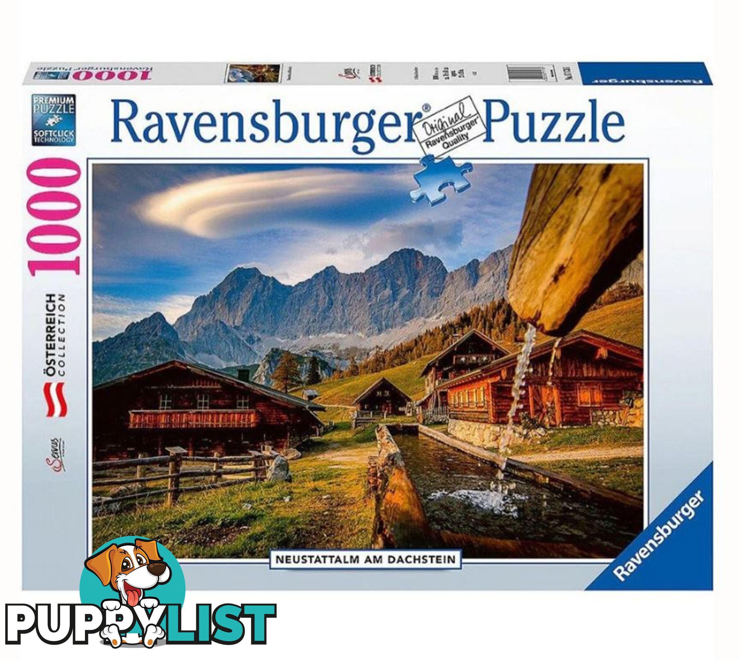 Ravensburger - Neustattalm Dachstein Mountains Jigsaw Puzzle 1000 Pieces - Mdrb17173 - 4005556171736