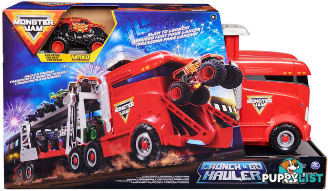 Monster Jam - 1:64 Launch N Go Hauler - Spin Master Si60688319 - 778988500989