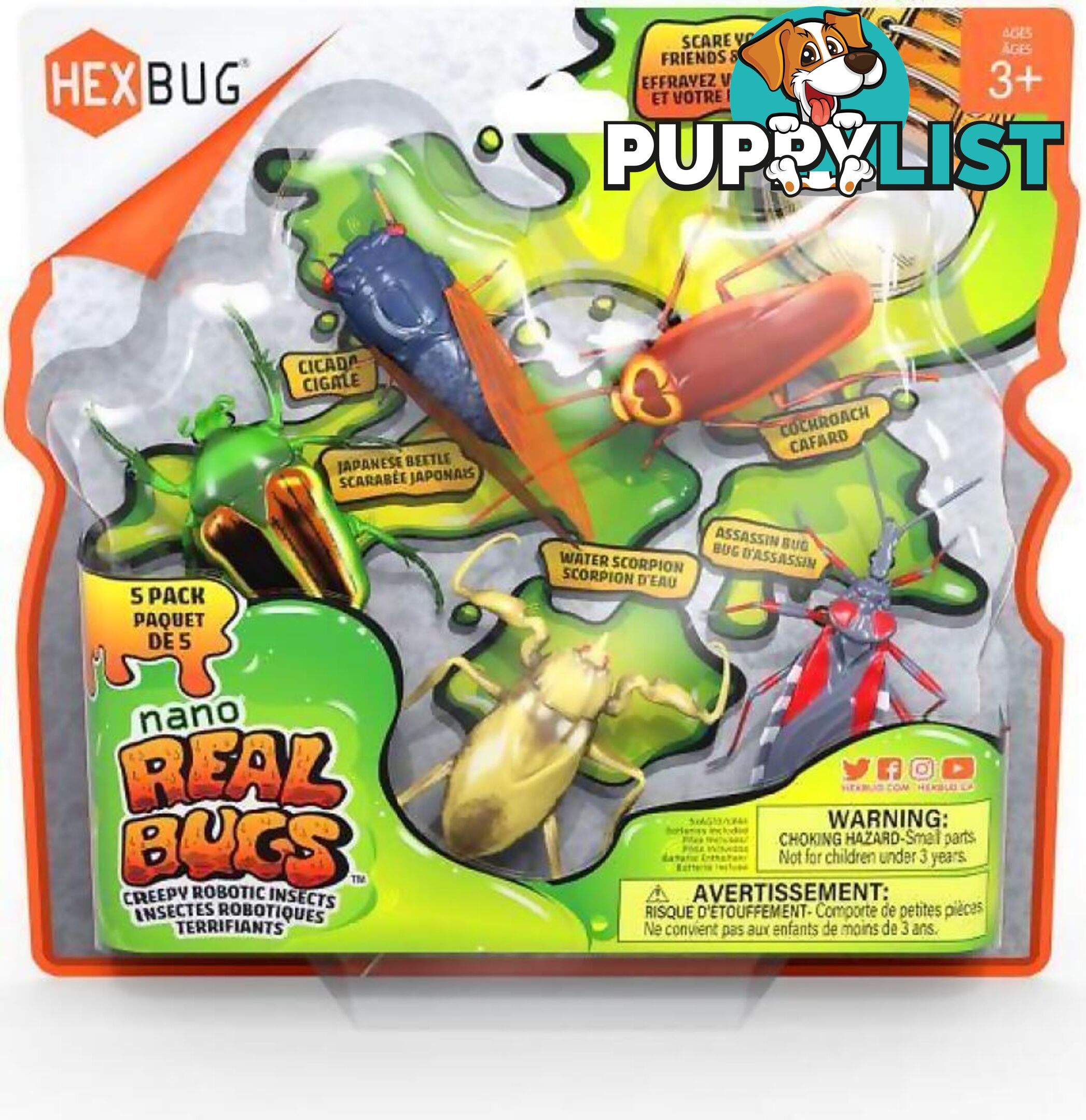 Hexbug - Nano Real Bugs 5 Pack - Si6068919 - 807648076769