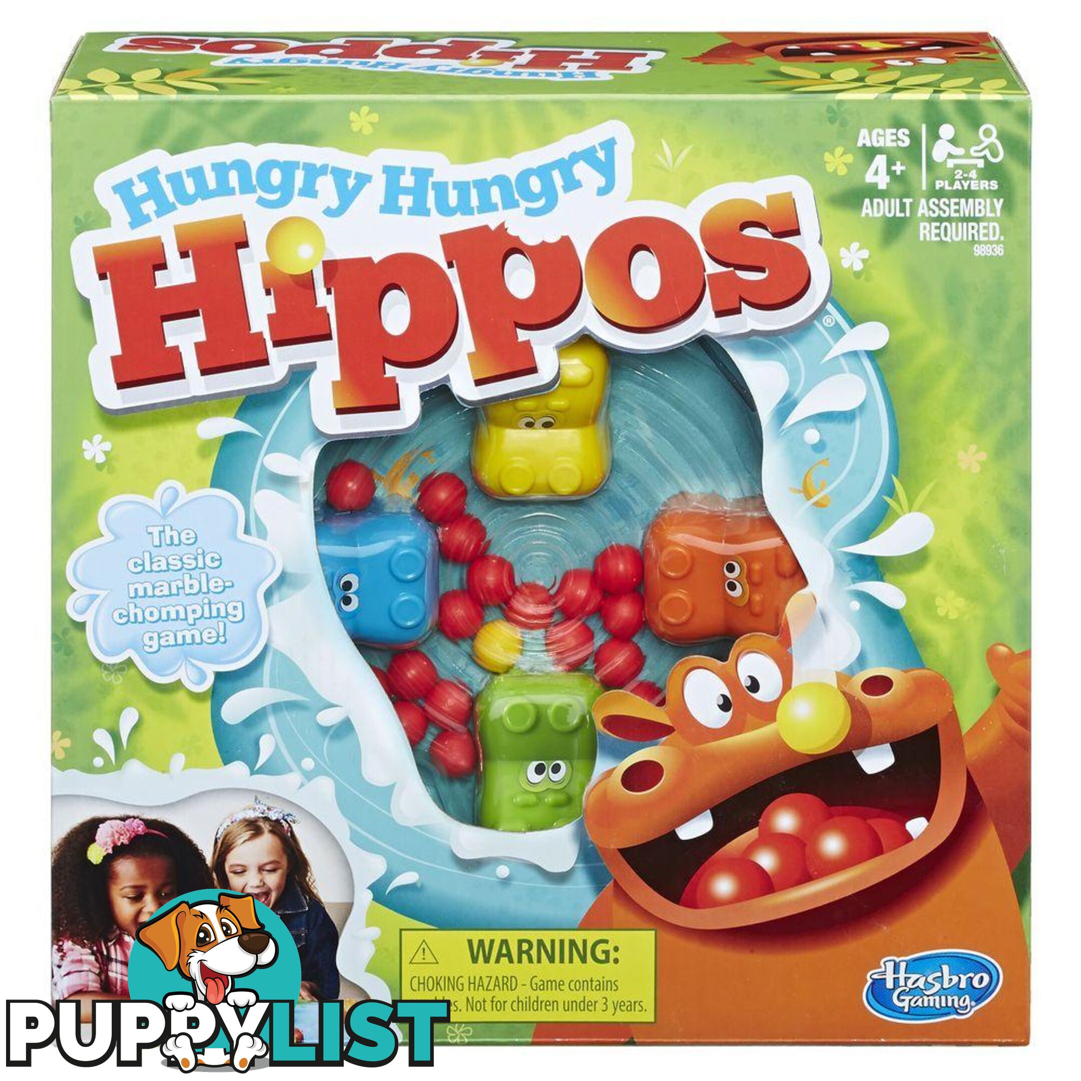 Hungry Hungry Hippos Chomping Marble Game Hb989360791 - 630509648412