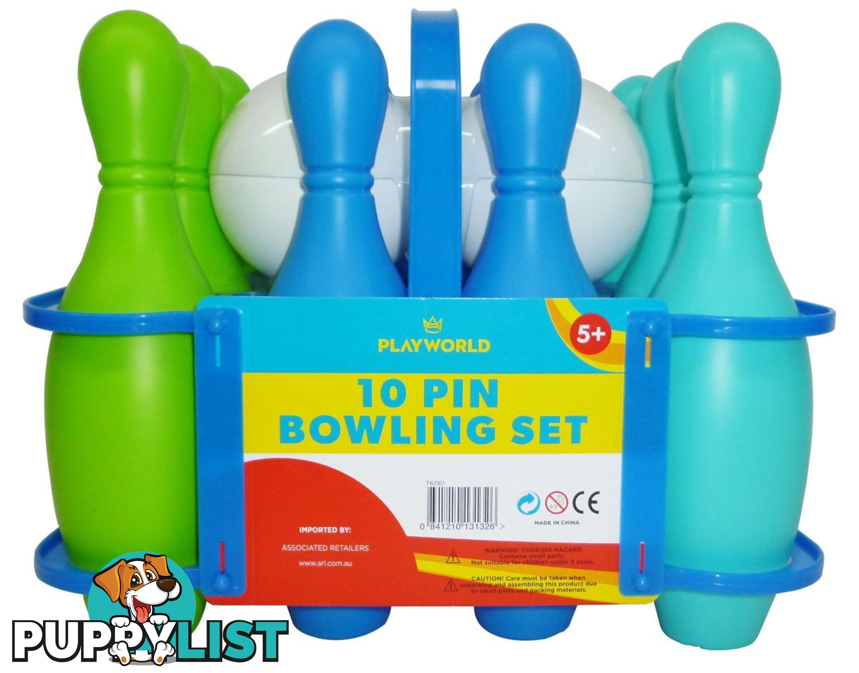 Playworld - 10 Pin Toy Bowling Playset Art61161 - 841210131326