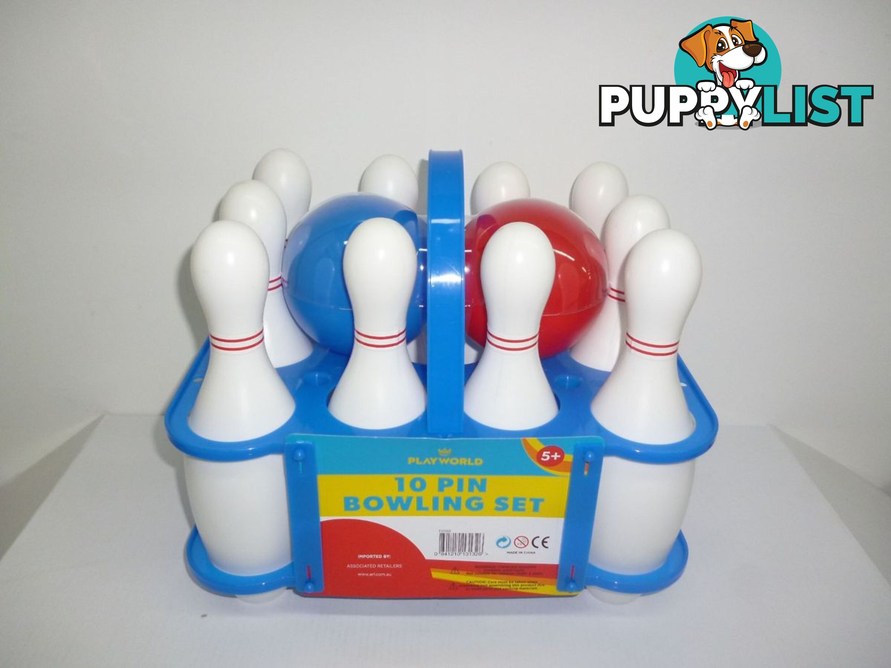 Playworld - 10 Pin Toy Bowling Playset Art61161 - 841210131326