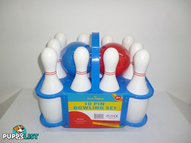 Playworld - 10 Pin Toy Bowling Playset Art61161 - 841210131326