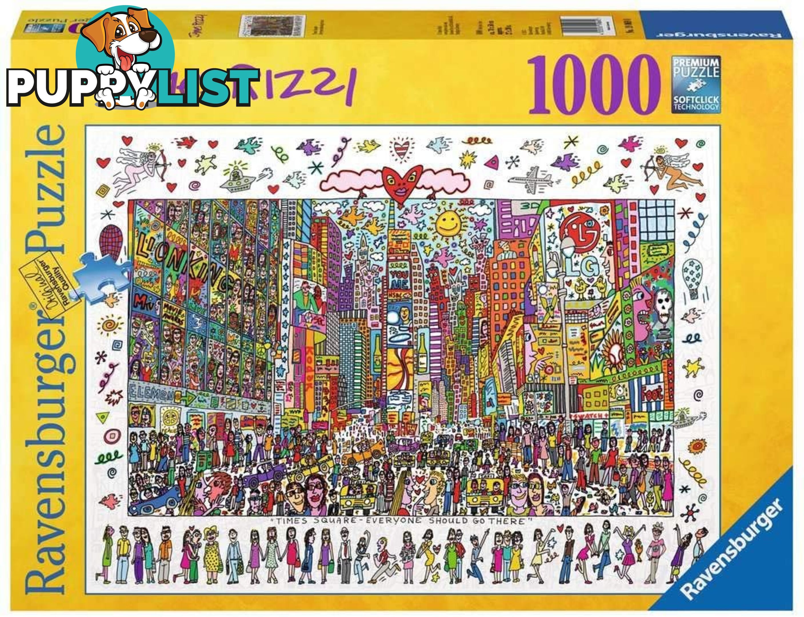 Ravensburger - James Rizzi Times Square 1000 Piece Jigsaw Puzzle Rb19069 - 4005556190690