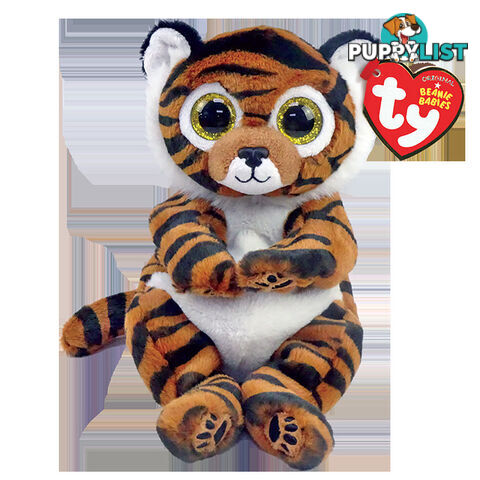 Ty - Beanie Bellies - Clawdia Black Striped Brown Tiger Small 20cm- Bg40546 - 008421405466