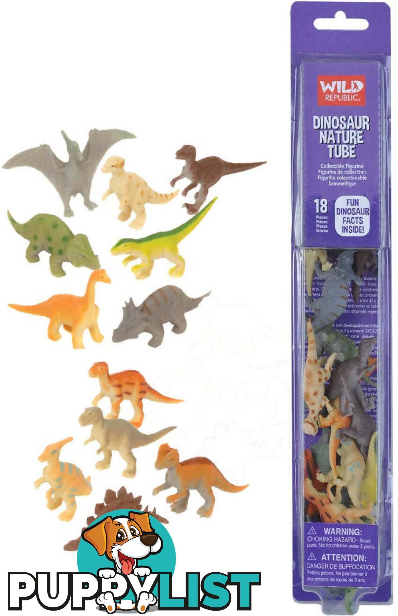 Wild Republic - Nature Tube Dinosaur Collection - Wr12756 - 092389127560