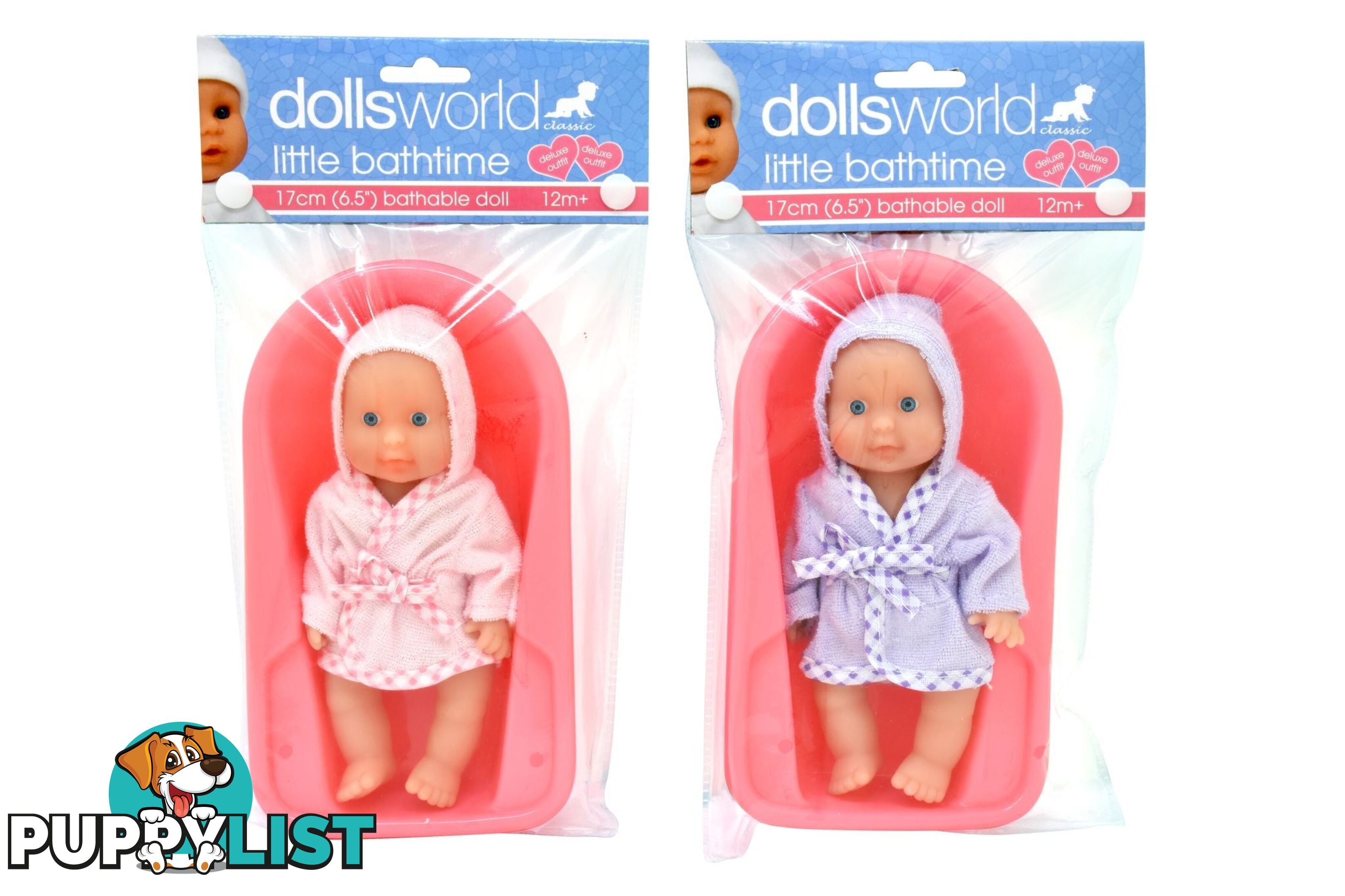 DollsWorld - Little Bathtime 17cm Bathable Doll Assorted Styles - Art65638 - 5018621602201