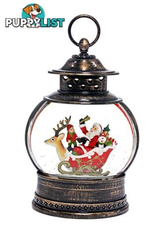 Cotton Candy - Xmas Round Lantern Santa Sleigh - Ccxac313a - 9353468010625