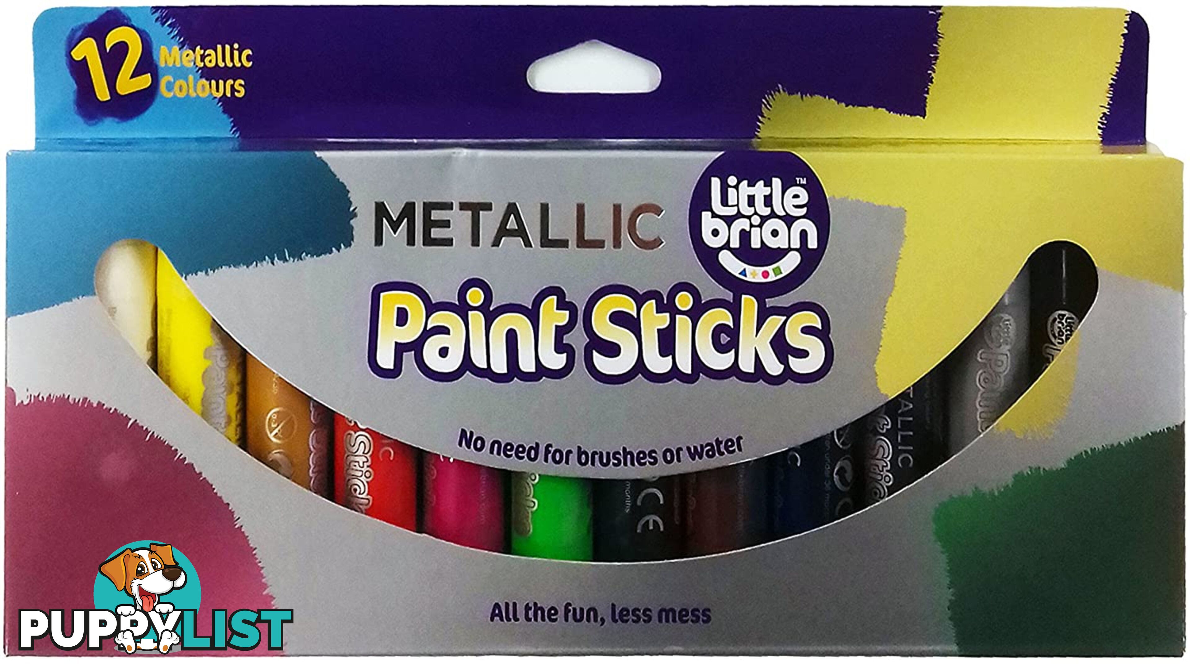 Little Brian Paint Sticks (pack Of 12) Mdltb301 - 5051170611201