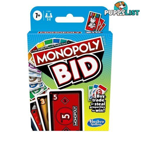 Monopoly Bid Hasbro - Hbf16990751 - 630509985890