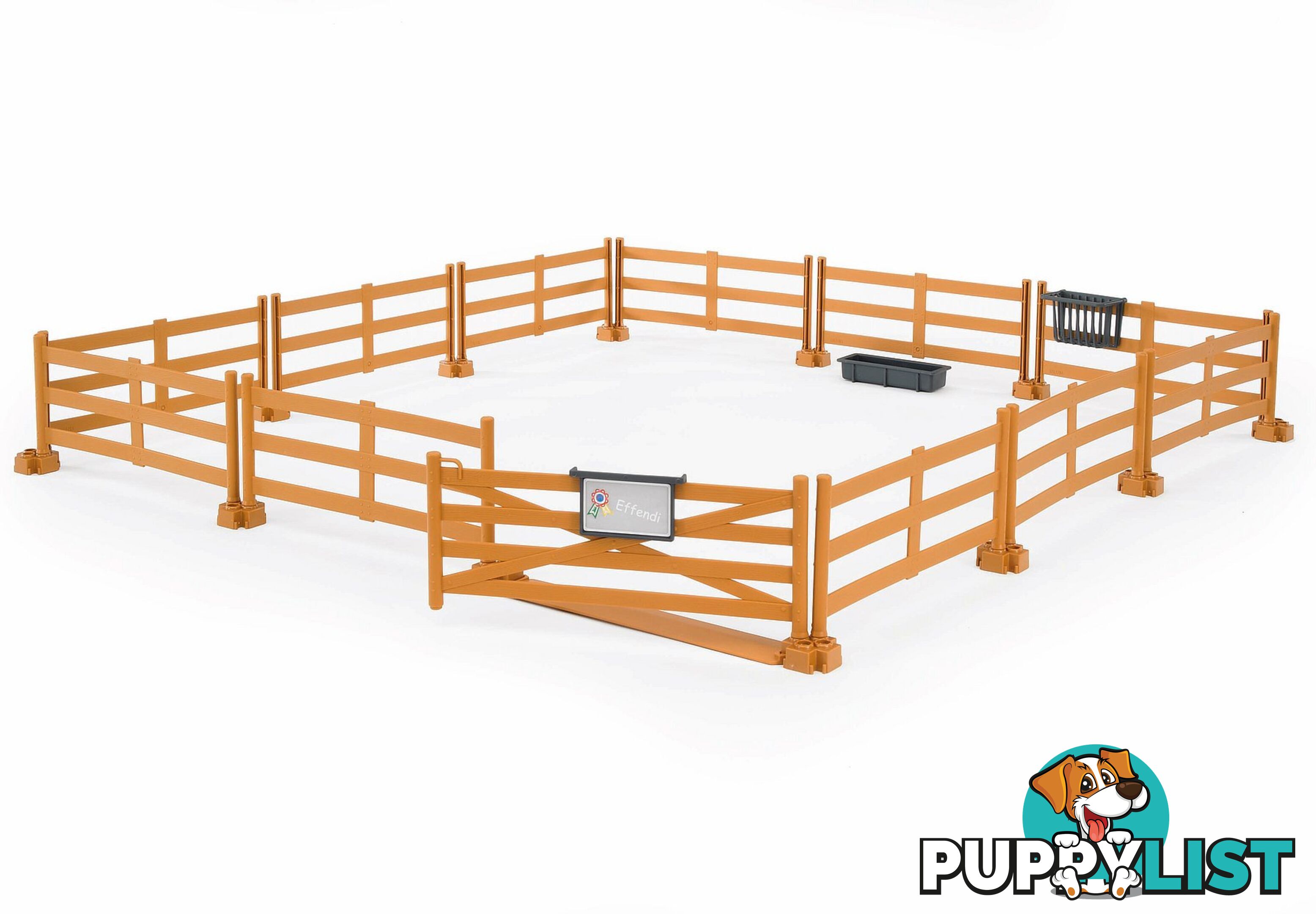 Bruder Pasture Fence (brown) - Bruder Leisure Time 62604 - 4001702626044