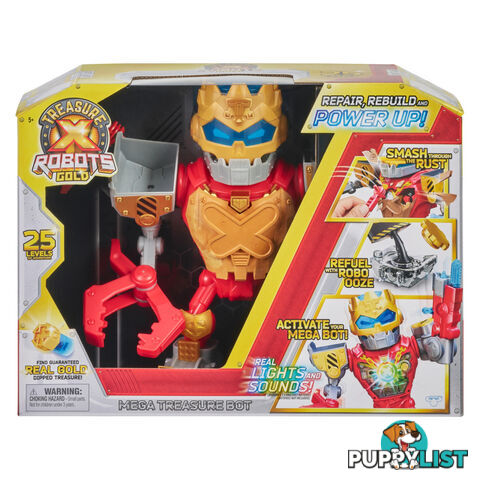 Treasure X - Robots Gold   Mega Treasure Bot With Real Lights And Sounds - Mj41681 - 630996416815