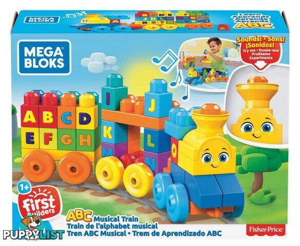 Mega Bloks - ABC Learning Train Mafwk22 - 887961675832