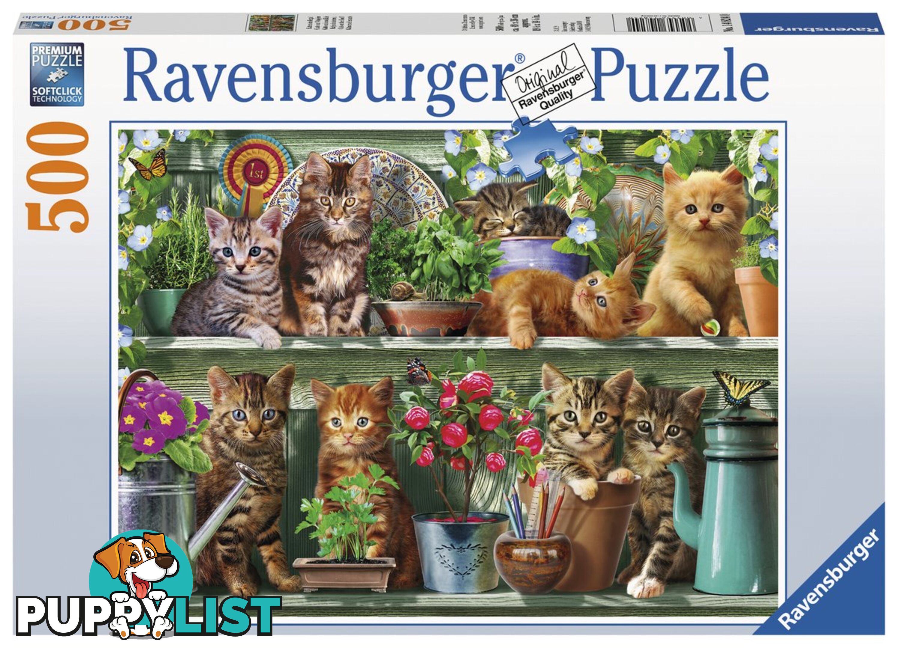 Ravensburger - Cats On The Shelf Jigsaw Puzzle 500 Piece Rb14824 - 4005556148240