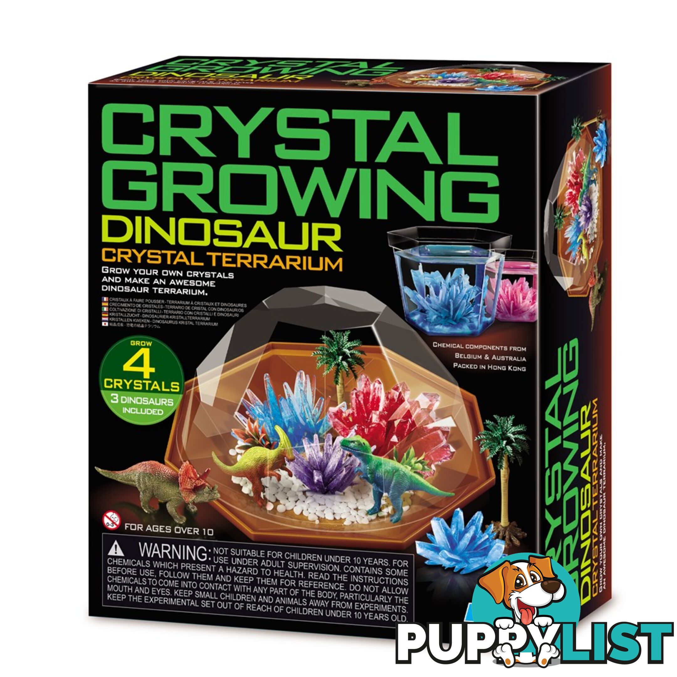 4m - Crystal Growing - Dinosaur Crystal Terrarium Jpfsg3926 - 4893156039262