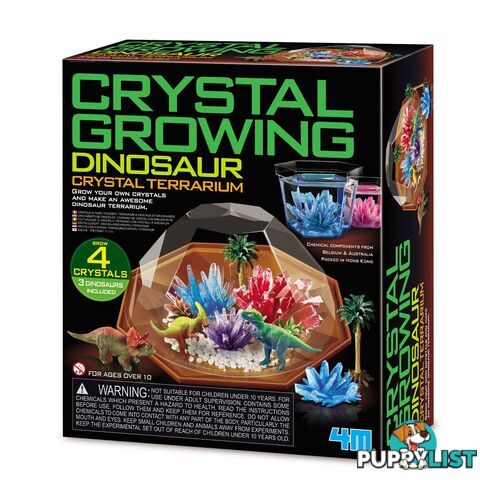 4m - Crystal Growing - Dinosaur Crystal Terrarium Jpfsg3926 - 4893156039262