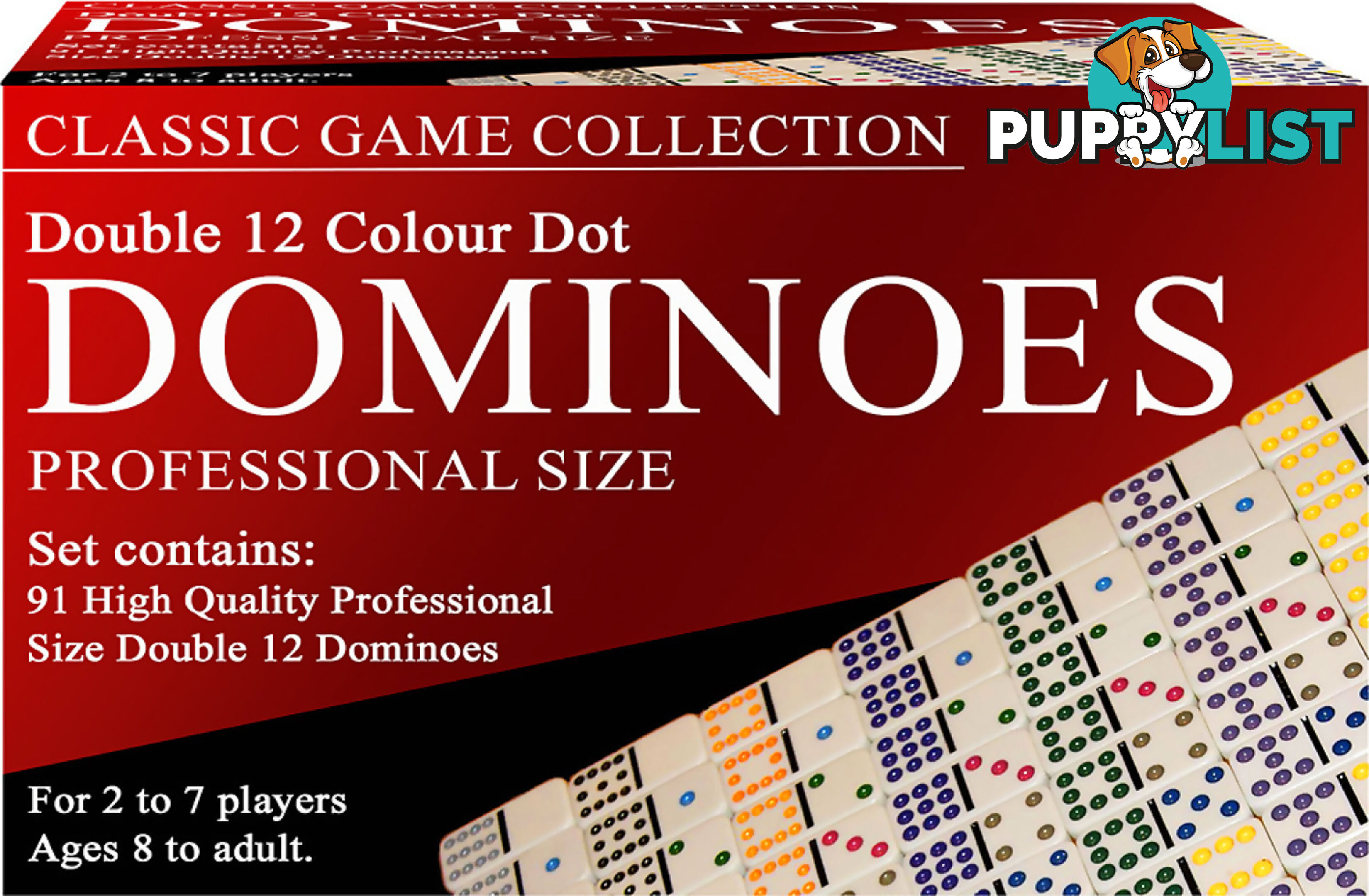 Dominoes Colour Dot Double 12 - Jdhsn16620 - 025766166203