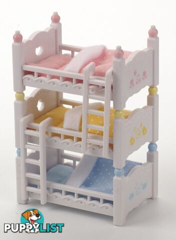 Sylvanian Families - Triple Bunk Beds Sf4448 - 5054131044483