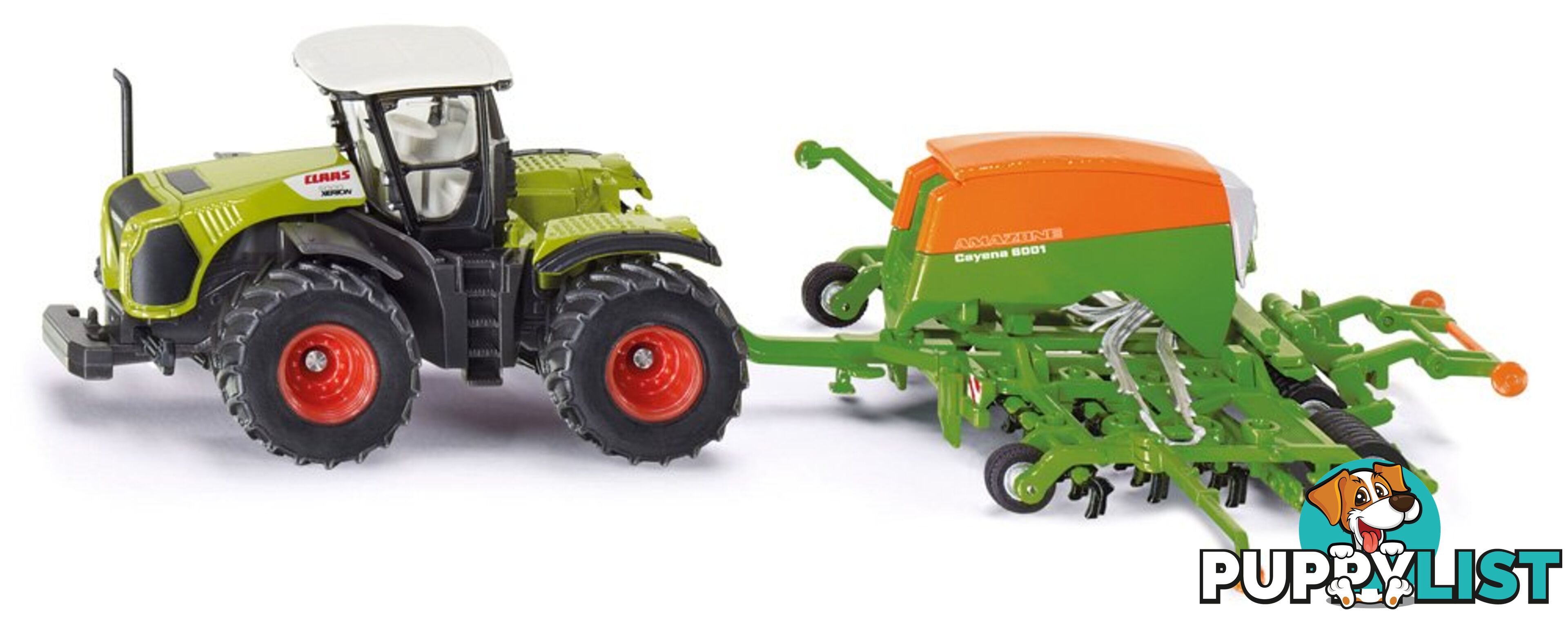 Siku - Claas Xerion Tractor And High-performance Amazone Cayenna 6001 Seeder - Mdsi1826 - 4006874018260