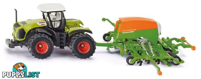 Siku - Claas Xerion Tractor And High-performance Amazone Cayenna 6001 Seeder - Mdsi1826 - 4006874018260