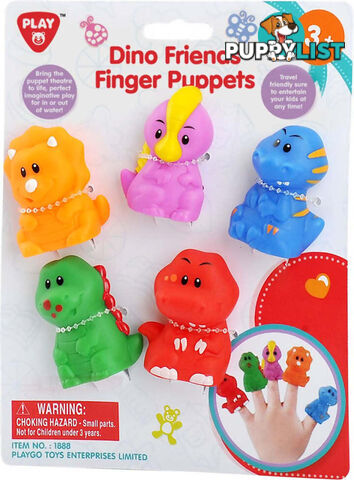 Playgo Toys Ent. Ltd - Dinosaur Finger Puppets - Art65461 - 4892401018885