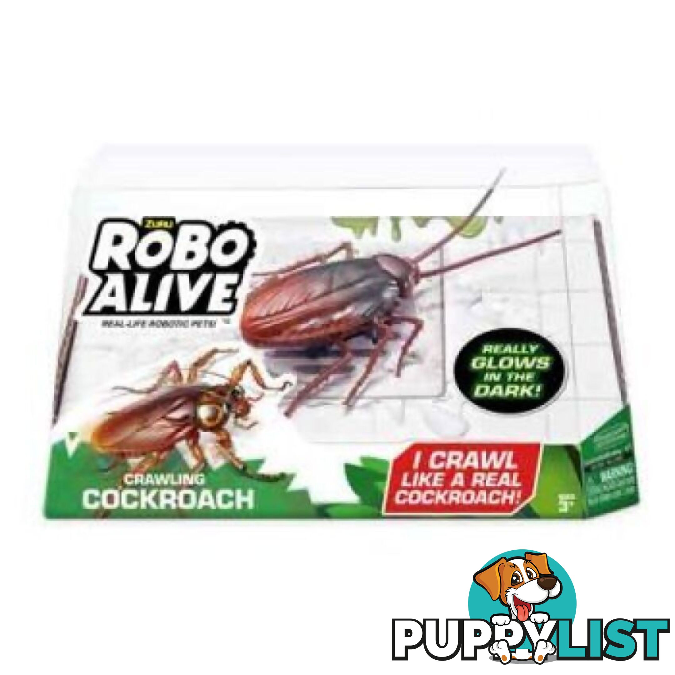 Zuru - Robo Alive Glow In The Dark Crawling Cockroach - Azazt7152 - 193052033413