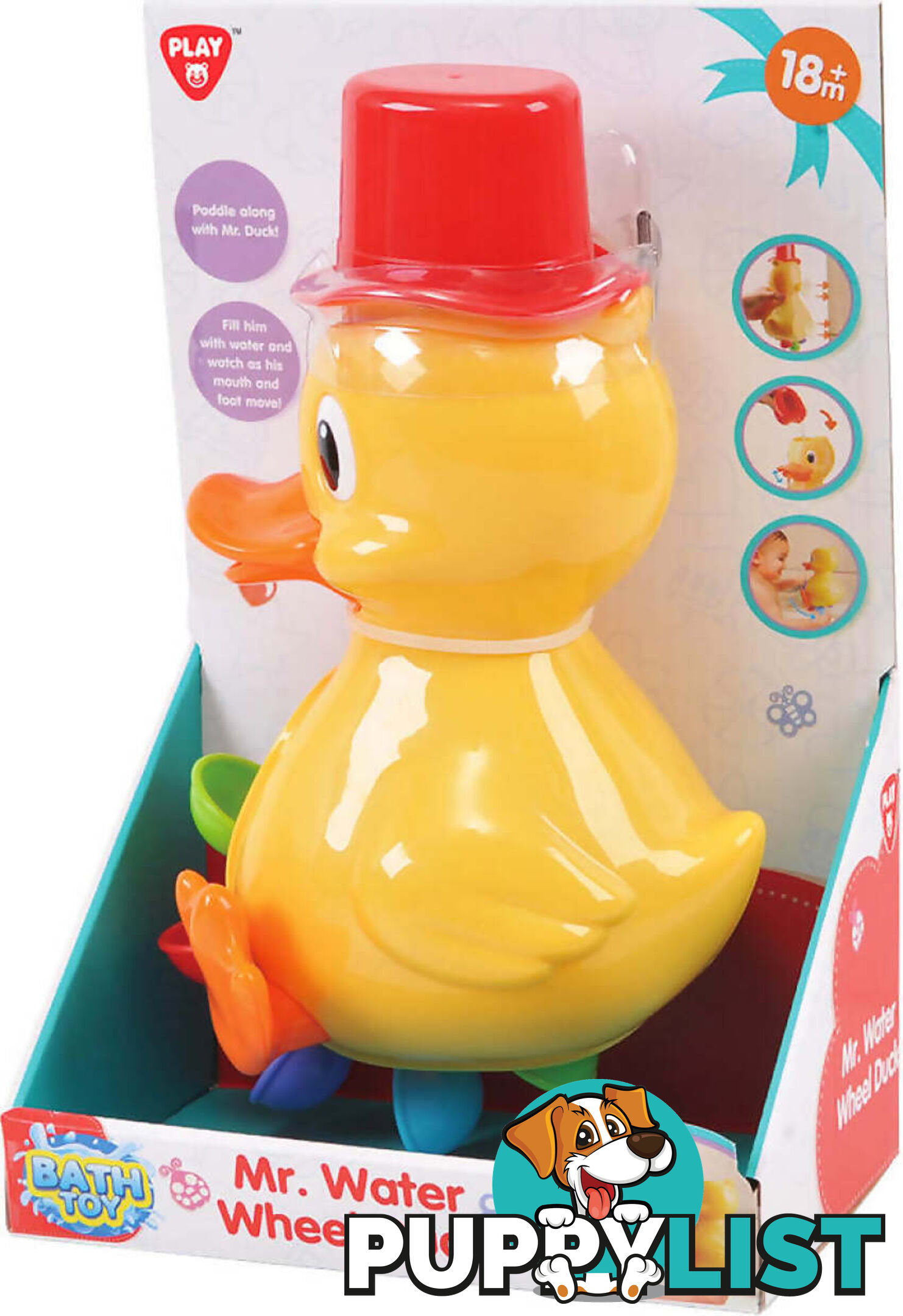 Playgo Toys Ent. Ltd - Mr. Water Wheel Duck - Art60094 - 4892401019707