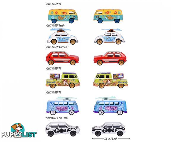 Majorette - Vw The Originals Deluxe Cars Assorted - Rpmj65426 - 3467452065426