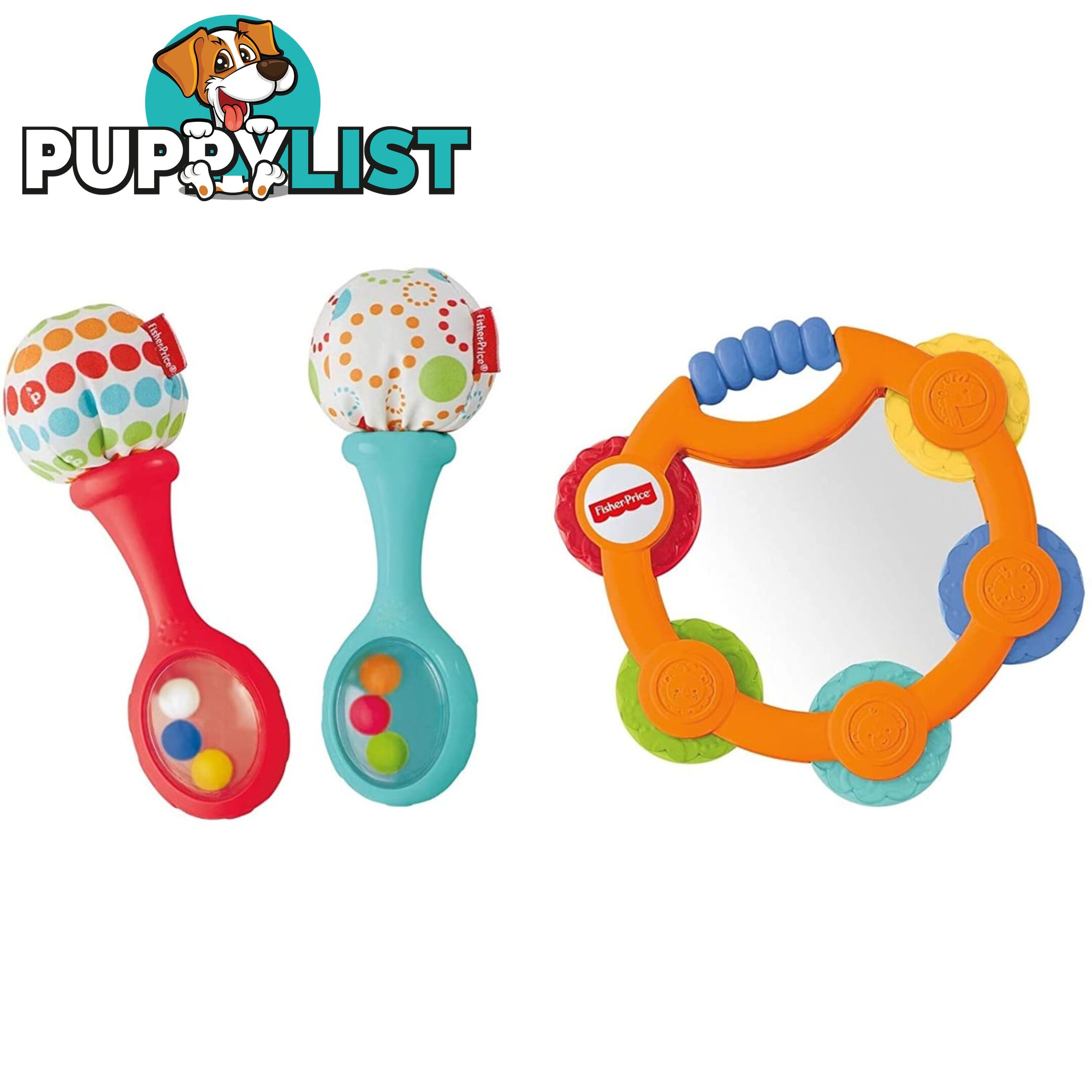 Fisher-Price Tambourine & Maracas Gift Set  Mattel Dpy77