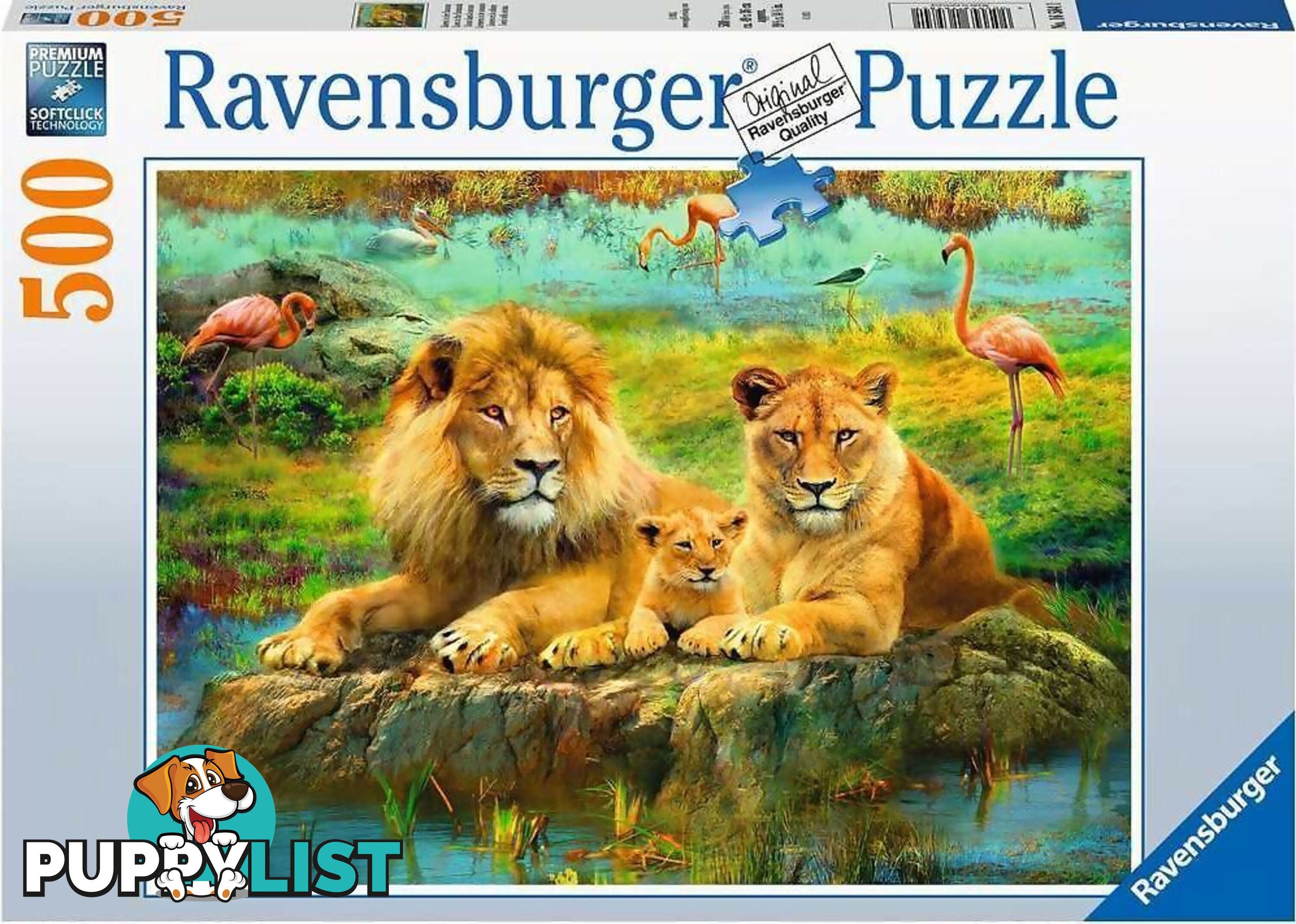 Ravensburger - Lions In The Savannah Jigsaw Puzzle 500pc - Mdrb16584 - 4005556165841