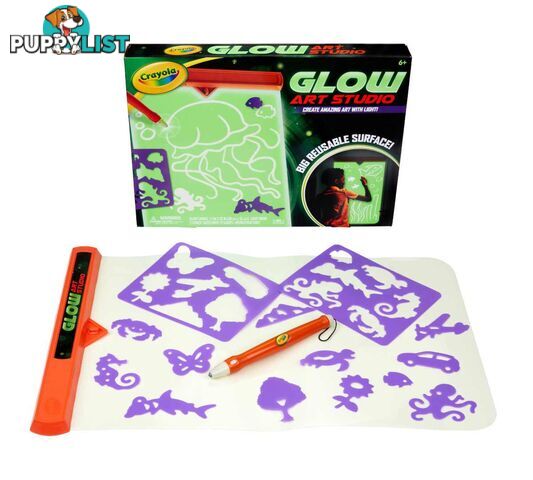 Crayola Glow Art Studio Glow in the Dark Canvas - Bs747496 - 071662074968