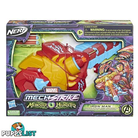 Marvel Avengers Mech Strike Monster Hunters Iron Man Monster Blast Blade Roleplay Hasbro - Hbf4378asoo - 195166154374