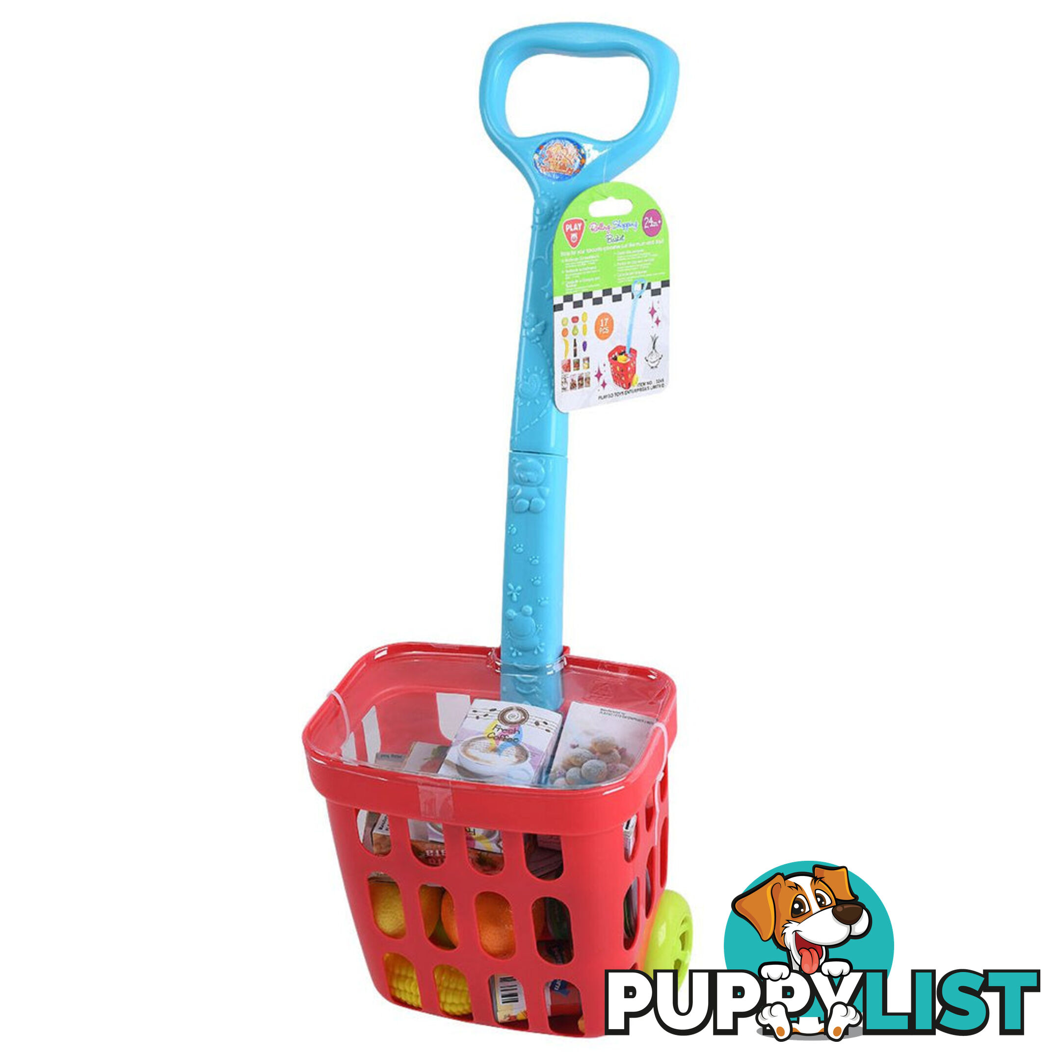 Playgo Toys Ent. Ltd. Rolling Shopping Basket - Art65530 - 4892401032454