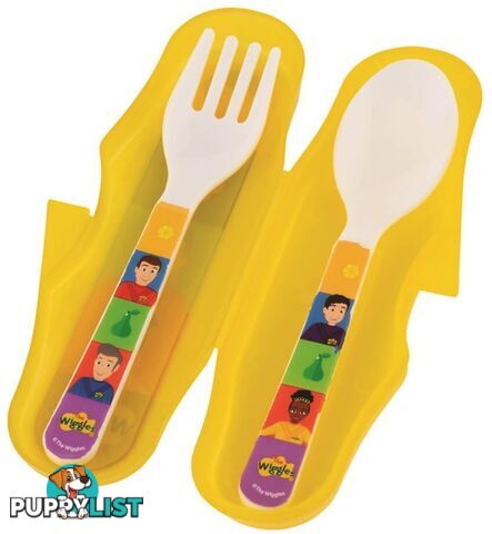 The Wiggles - 2pc Travel Cutlery Set - Fruit Salad Design - Jswig6083 - 9319057060839