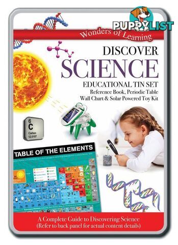 Discover Science Educational Tin Set Incl Solar Powered Toy Art63339 - 9781786903624